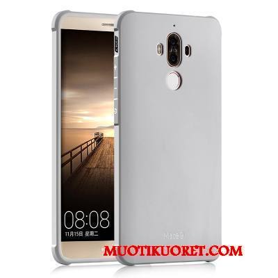 Huawei Mate 9 Kuori Trendi Yksinkertainen Pesty Suede Musta Suojaus Kotelo Pehmeä Neste