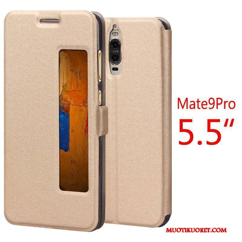 Huawei Mate 9 Pro Kuori Nahkakotelo Punainen Suojaus Puhelimen Kuoret