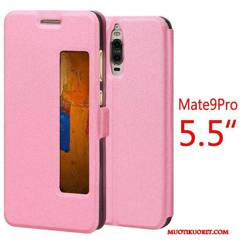 Huawei Mate 9 Pro Kuori Nahkakotelo Punainen Suojaus Puhelimen Kuoret