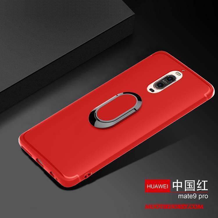 Huawei Mate 9 Pro Kuori Rengas Magneettinen Jauhe Metalli Murtumaton Niitti Tuki