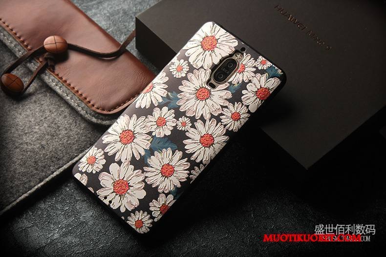 Huawei Mate 9 Pro Kuori Sarjakuva Silikoni Pehmeä Neste Ohut Ultra Suojaus Pesty Suede