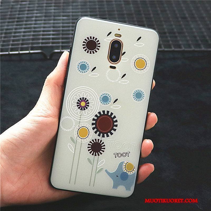 Huawei Mate 9 Pro Kuori Silikoni Luova All Inclusive Persoonallisuus Puhelimen Ripustettavat Koristeet Tummanvihreä