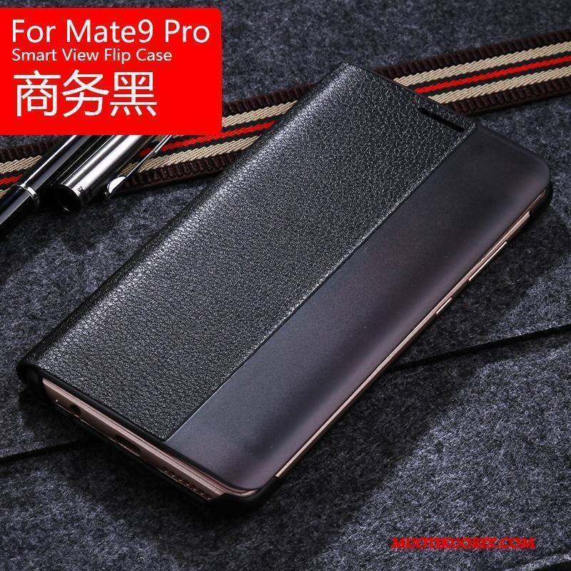 Huawei Mate 9 Pro Kuori Simpukka Nahkakotelo Kulta Puhelimen Kuoret Suojaus