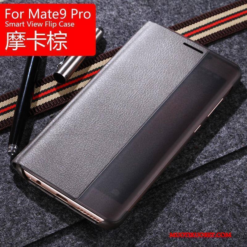 Huawei Mate 9 Pro Kuori Simpukka Nahkakotelo Kulta Puhelimen Kuoret Suojaus