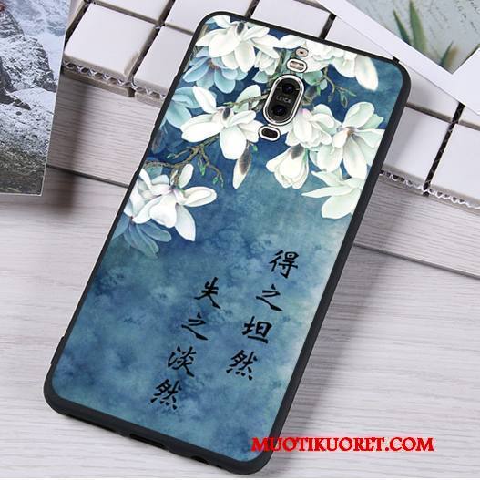 Huawei Mate 9 Pro Suojaus Puhelimen Kuoret Kotelo Valkoinen Hemming Silikoni Kuori