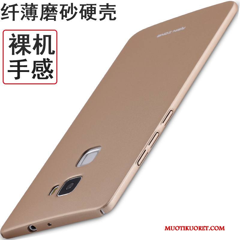 Huawei Mate S Kuori Puhelimen Kuoret Ultra Murtumaton Pesty Suede Kotelo Punainen Ohut