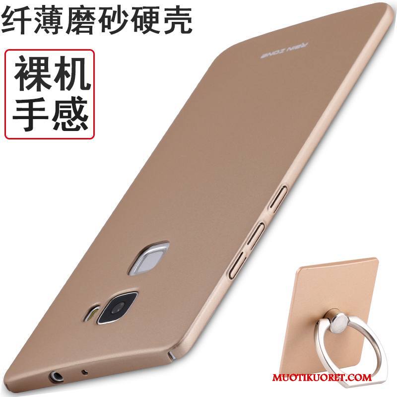 Huawei Mate S Kuori Puhelimen Kuoret Ultra Murtumaton Pesty Suede Kotelo Punainen Ohut