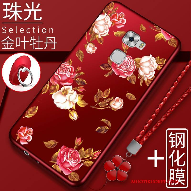 Huawei Mate S Kuori Trendi Silikoni Murtumaton Kotelo Pesty Suede All Inclusive Suojaus