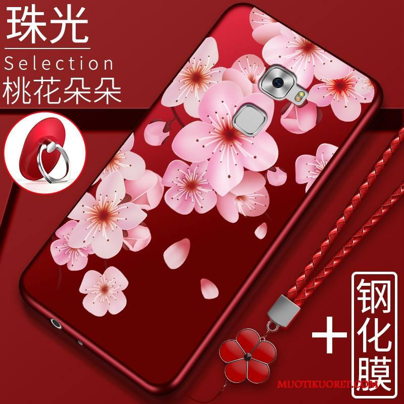 Huawei Mate S Kuori Trendi Silikoni Murtumaton Kotelo Pesty Suede All Inclusive Suojaus