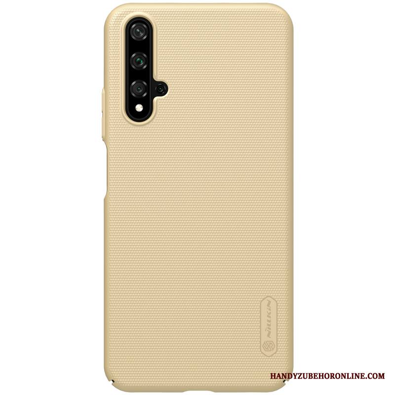Huawei Nova 5t Kuori All Inclusive Kova Sininen Kotelo Kulta Pesty Suede Murtumaton