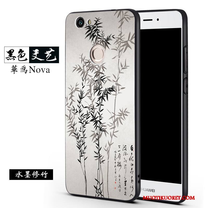 Huawei Nova Kuori Kotelo Puhelimen Kuoret Musta Murtumaton Trendi Silikoni Ripustettavat Koristeet