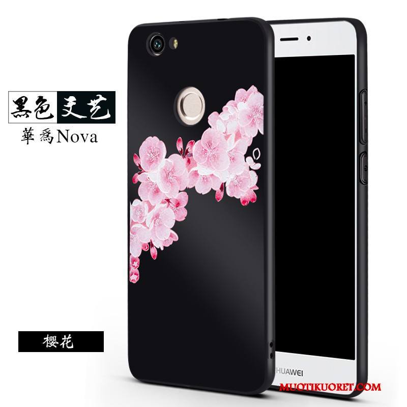 Huawei Nova Kuori Kotelo Puhelimen Kuoret Musta Murtumaton Trendi Silikoni Ripustettavat Koristeet