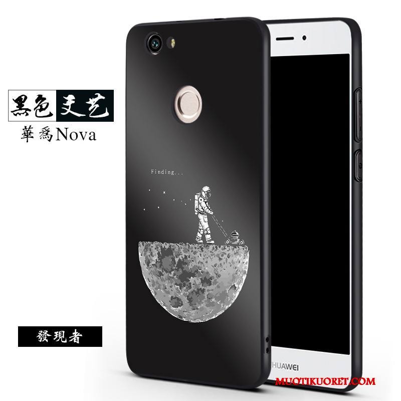 Huawei Nova Kuori Kotelo Puhelimen Kuoret Musta Murtumaton Trendi Silikoni Ripustettavat Koristeet