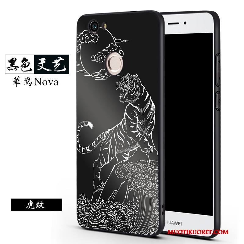 Huawei Nova Kuori Kotelo Puhelimen Kuoret Musta Murtumaton Trendi Silikoni Ripustettavat Koristeet