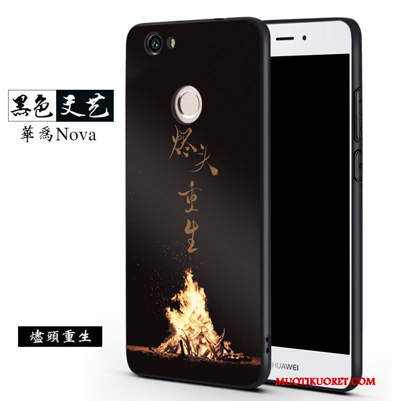 Huawei Nova Kuori Kotelo Puhelimen Kuoret Musta Murtumaton Trendi Silikoni Ripustettavat Koristeet