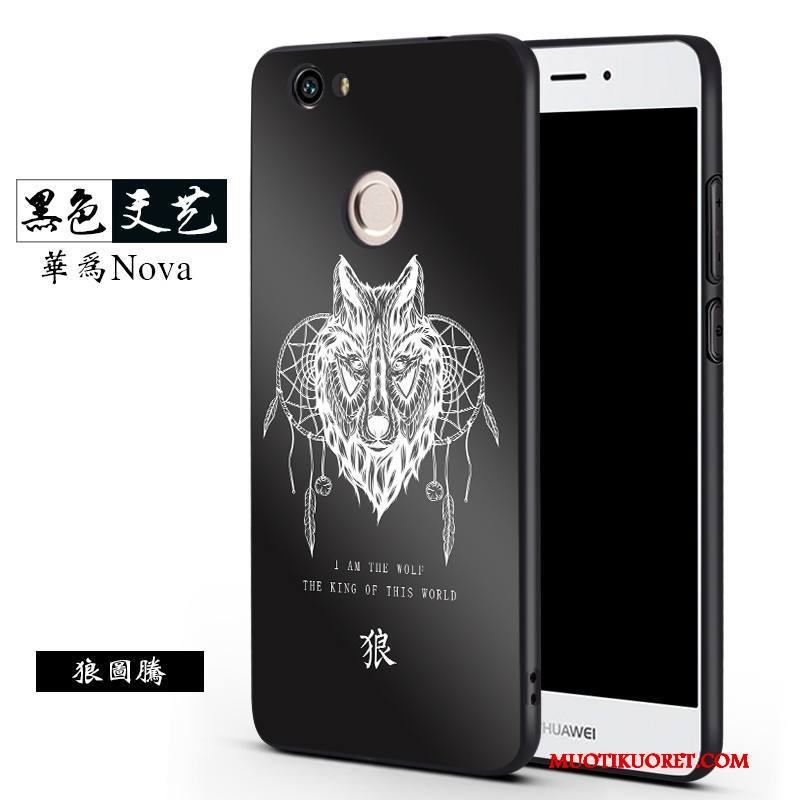 Huawei Nova Kuori Kotelo Puhelimen Kuoret Musta Murtumaton Trendi Silikoni Ripustettavat Koristeet