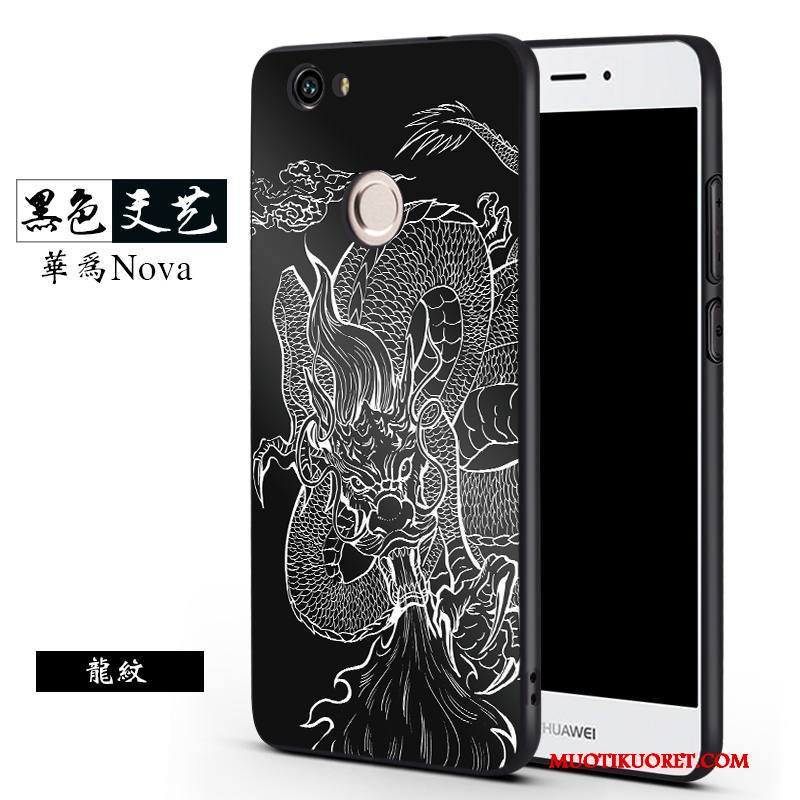 Huawei Nova Kuori Kotelo Puhelimen Kuoret Musta Murtumaton Trendi Silikoni Ripustettavat Koristeet