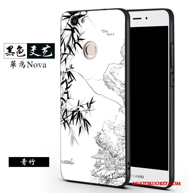 Huawei Nova Kuori Kotelo Puhelimen Kuoret Musta Murtumaton Trendi Silikoni Ripustettavat Koristeet
