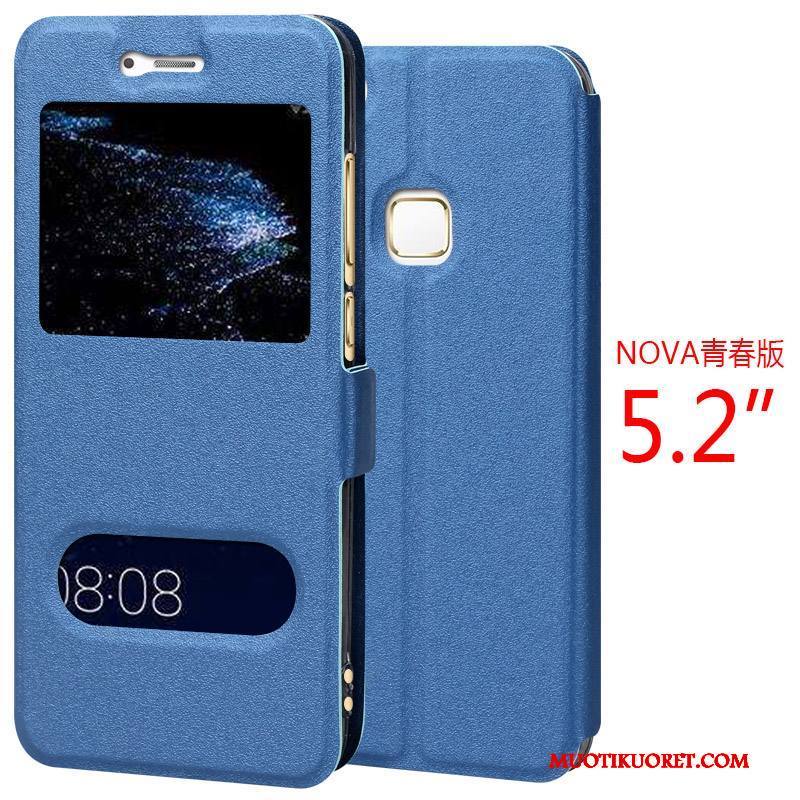 Huawei Nova Kuori Nuoret Kuoret Punainen Murtumaton Suojaus Nahkakotelo Puhelimen Kuoret