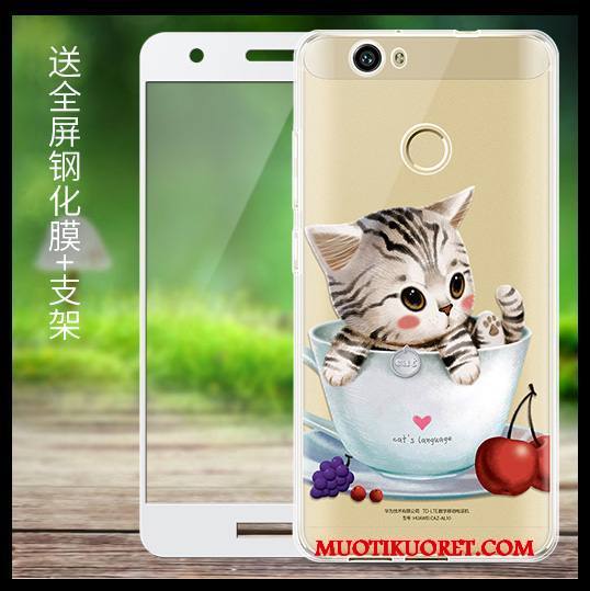 Huawei Nova Kuori Sarjakuva Silikoni Läpinäkyvä Musta Pehmeä Neste Puhelimen Puhelimen Kuoret