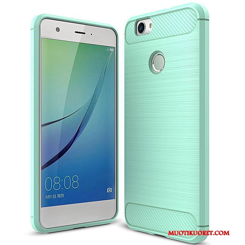 Huawei Nova Suojaus Pehmeä Neste Kotelo Kuori Sininen Silikoni Kuitu