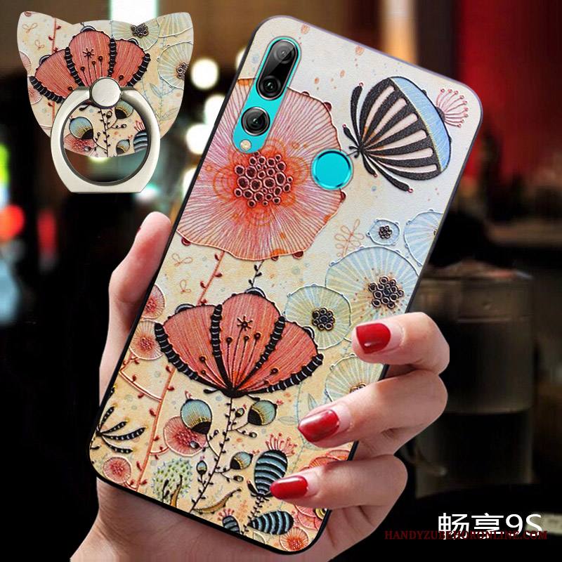Huawei P Smart+ 2019 Kuori Silikoni Kohokuviointi Suojaus Persoonallisuus Tuuli Tide-brändi Puhelimen Kuoret
