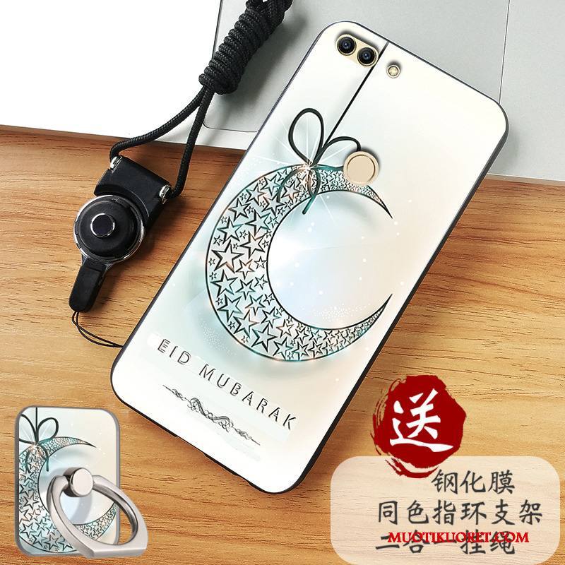 Huawei P Smart Kuori Harmaa Kotelo Murtumaton Puhelimen Kuoret Suojaus Pesty Suede Silikoni