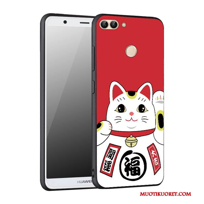 Huawei P Smart Kuori Kotelo Pesty Suede Keltainen Silikoni Puhelimen Kuoret