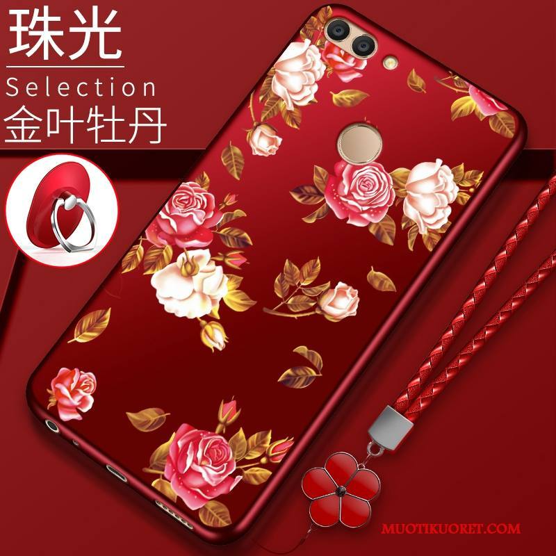 Huawei P Smart Kuori Murtumaton Punainen Kotelo Suojaus All Inclusive Puhelimen Kuoret Silikoni