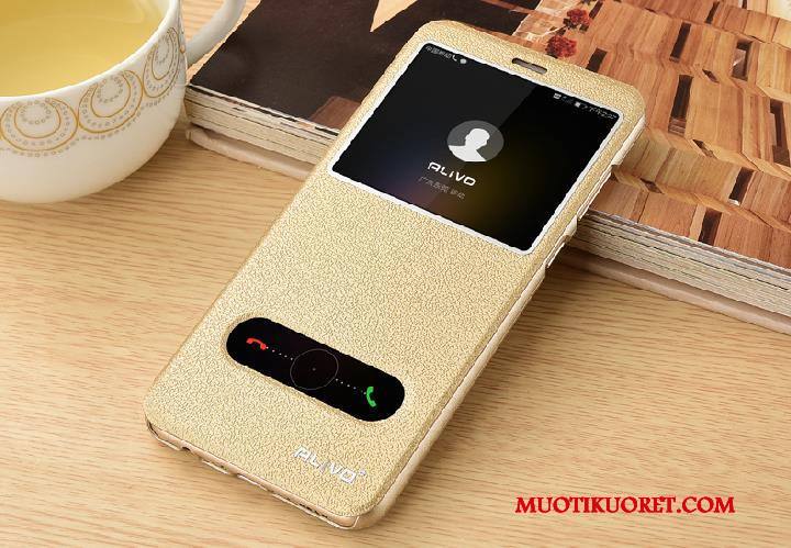 Huawei P Smart Kuori Musta Nahkakotelo Puhelimen Kuoret Suojaus Simpukka Nuoret