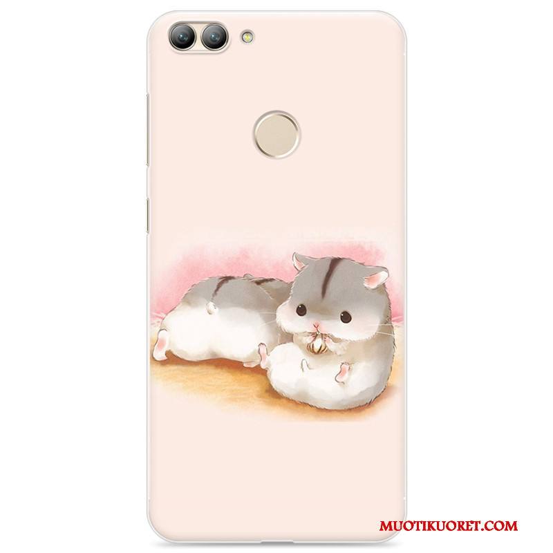 Huawei P Smart Kuori Silikoni Suojaus Puhelimen Kuoret Sarjakuva Pehmeä Neste Kotelo Jauhe
