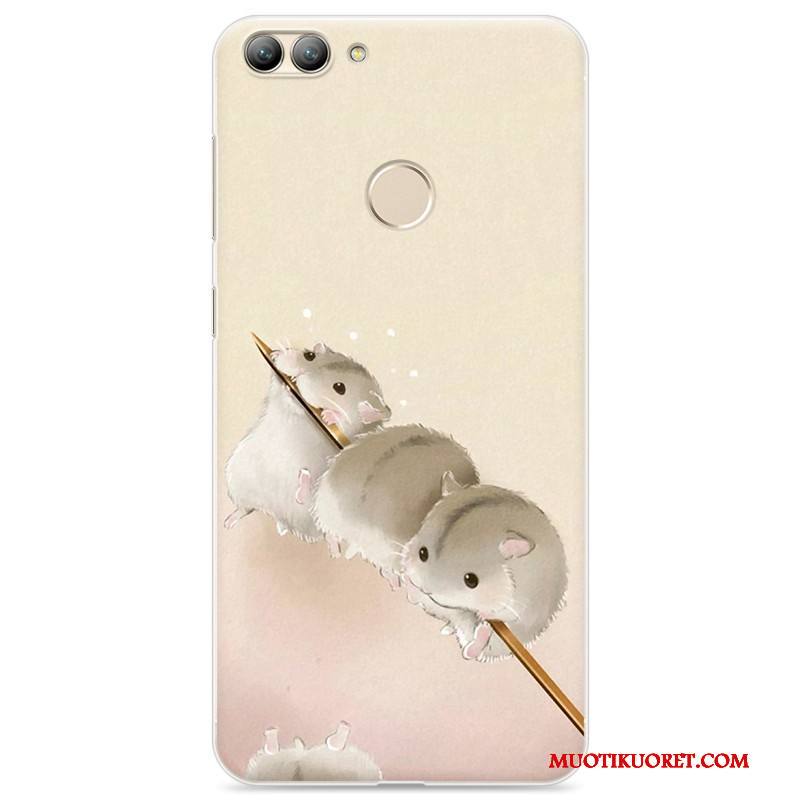 Huawei P Smart Kuori Silikoni Suojaus Puhelimen Kuoret Sarjakuva Pehmeä Neste Kotelo Jauhe