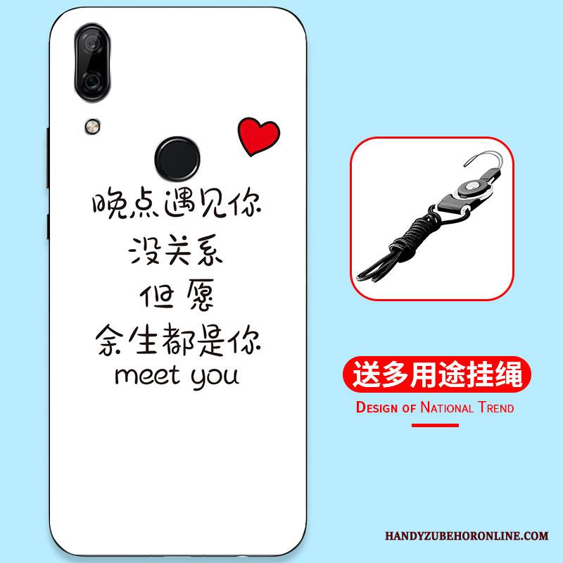 Huawei P Smart Z Kuori Maalaus Murtumaton Musta Persoonallisuus Silikoni Suojaus Kotelo