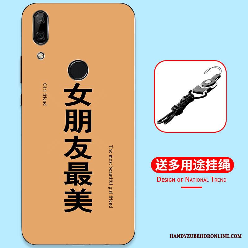 Huawei P Smart Z Kuori Maalaus Murtumaton Musta Persoonallisuus Silikoni Suojaus Kotelo