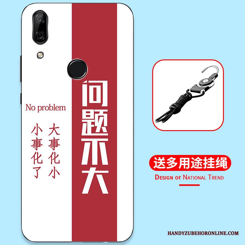 Huawei P Smart Z Kuori Maalaus Murtumaton Musta Persoonallisuus Silikoni Suojaus Kotelo