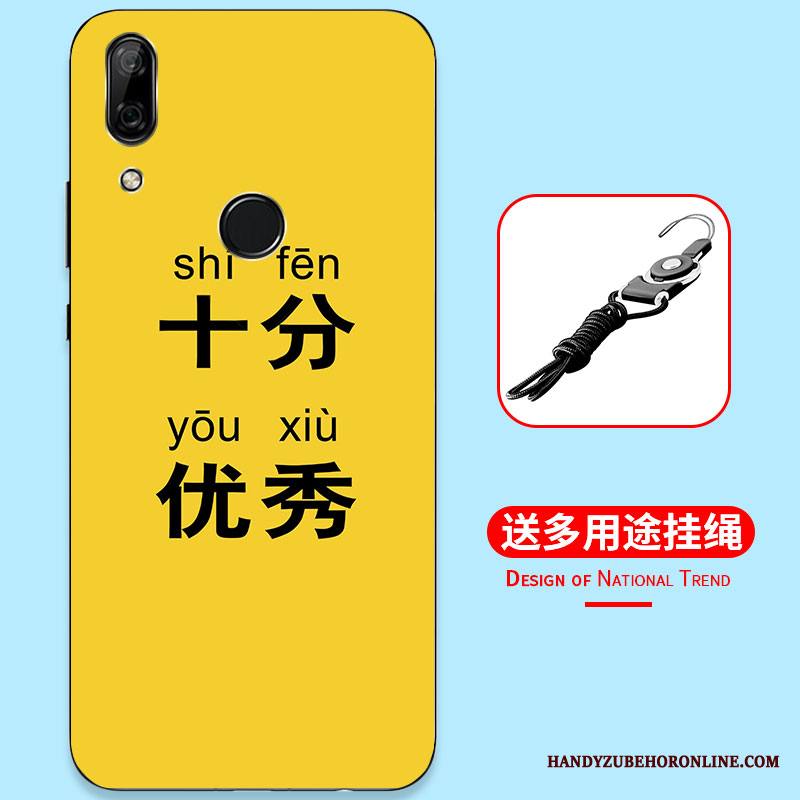 Huawei P Smart Z Kuori Maalaus Murtumaton Musta Persoonallisuus Silikoni Suojaus Kotelo