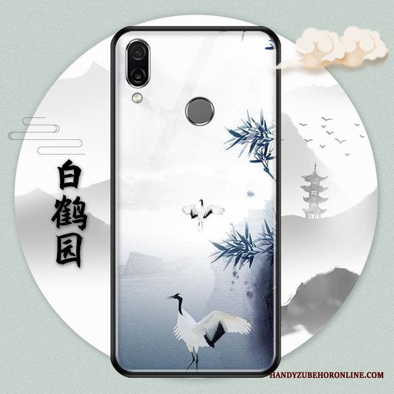 Huawei P Smart Z Kuori Vuosikerta Suojaus Luova Puhelimen Kuoret Lasi Muste Kotelo