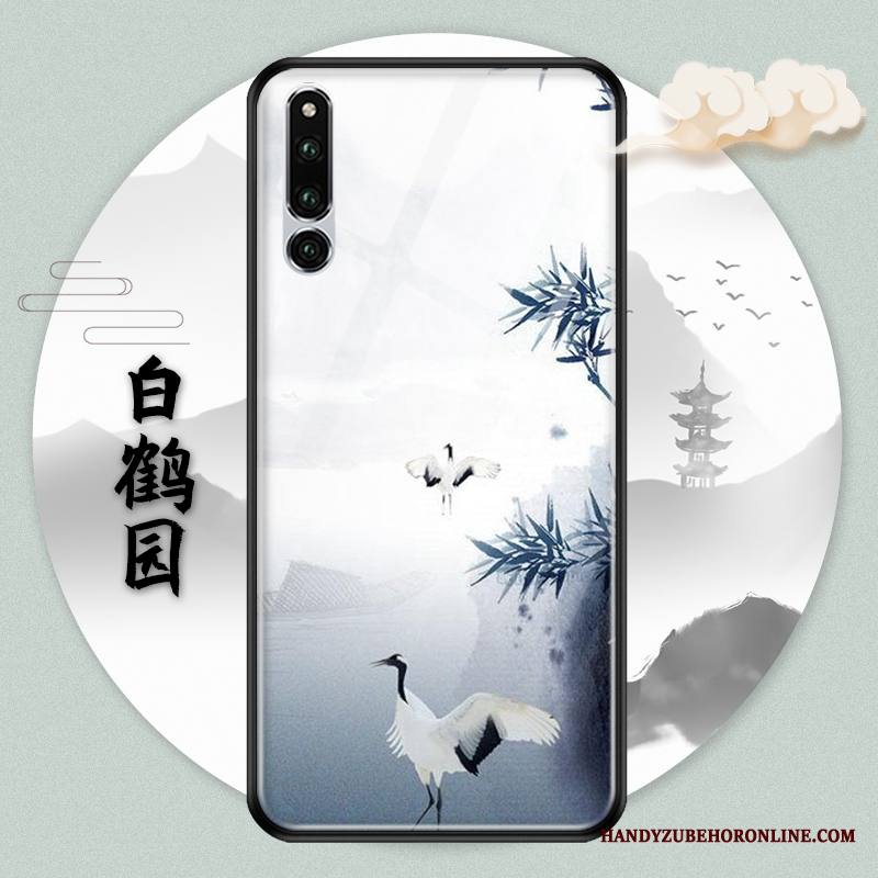 Huawei P Smart Z Kuori Vuosikerta Suojaus Luova Puhelimen Kuoret Lasi Muste Kotelo