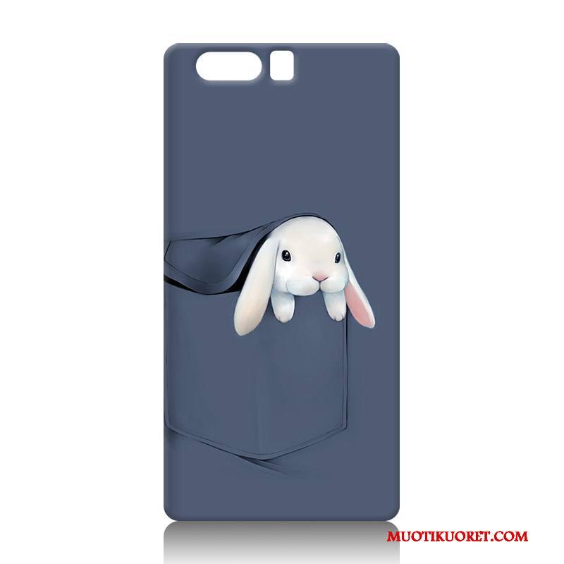 Huawei P10 Kuori Pehmeä Neste Sarjakuva Kotelo Murtumaton Kohokuviointi Violetti Suojaus