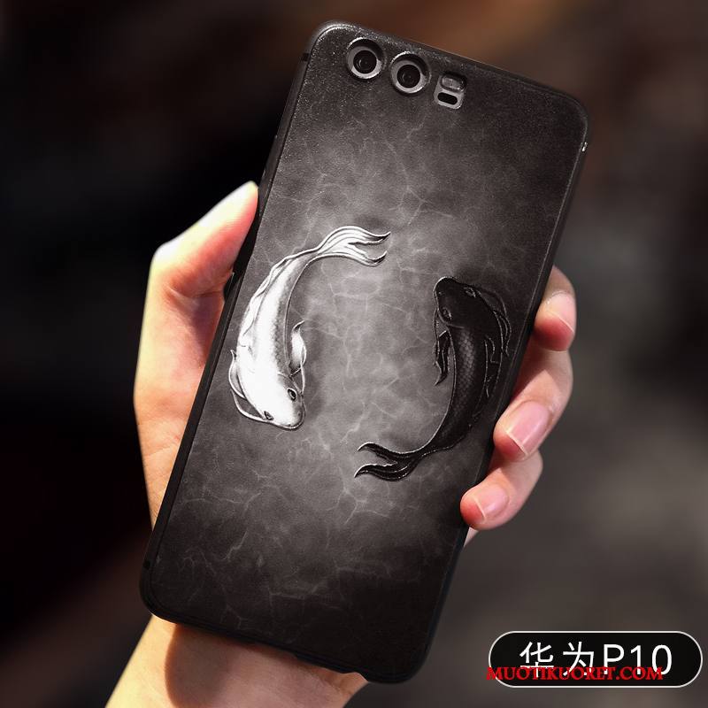 Huawei P10 Kuori Silikoni Puhelimen Kuoret Ohut Kotelo Murtumaton Suojaus Keltainen