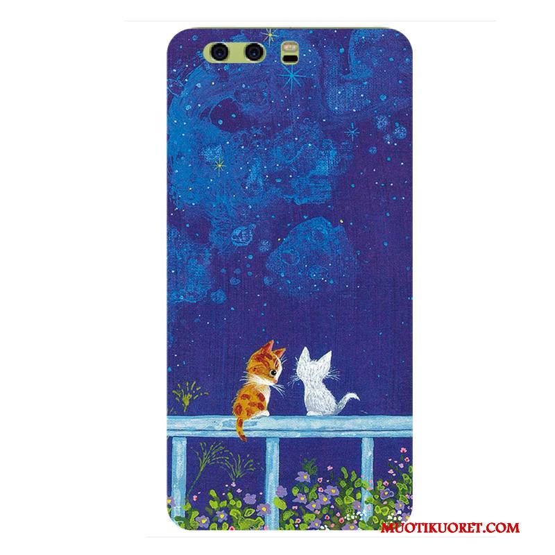 Huawei P10 Kuori Vaaleansininen Puhelimen Kuoret Pesty Suede Kova Persoonallisuus Suojaus All Inclusive