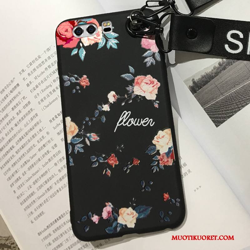Huawei P10 Plus Kotelo Pehmeä Neste Kuori Musta Puhelimen Kuoret Murtumaton Suojaus