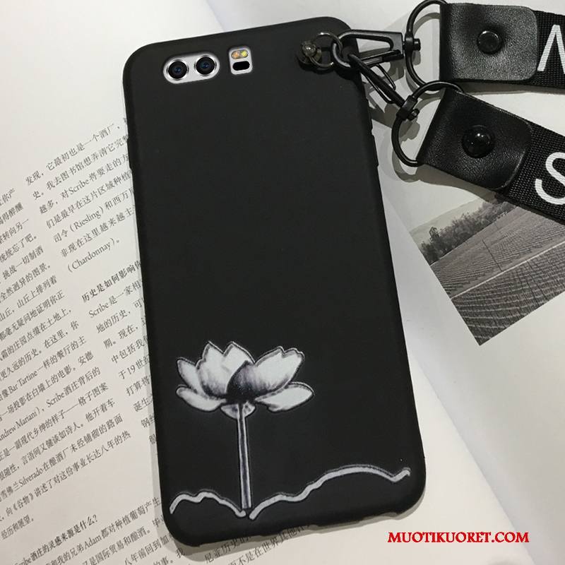Huawei P10 Plus Kotelo Pehmeä Neste Kuori Musta Puhelimen Kuoret Murtumaton Suojaus