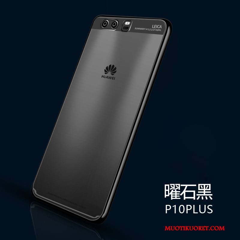 Huawei P10 Plus Kuori Luova Ohut Vihreä Trendi Silikoni Läpinäkyvä Pehmeä Neste