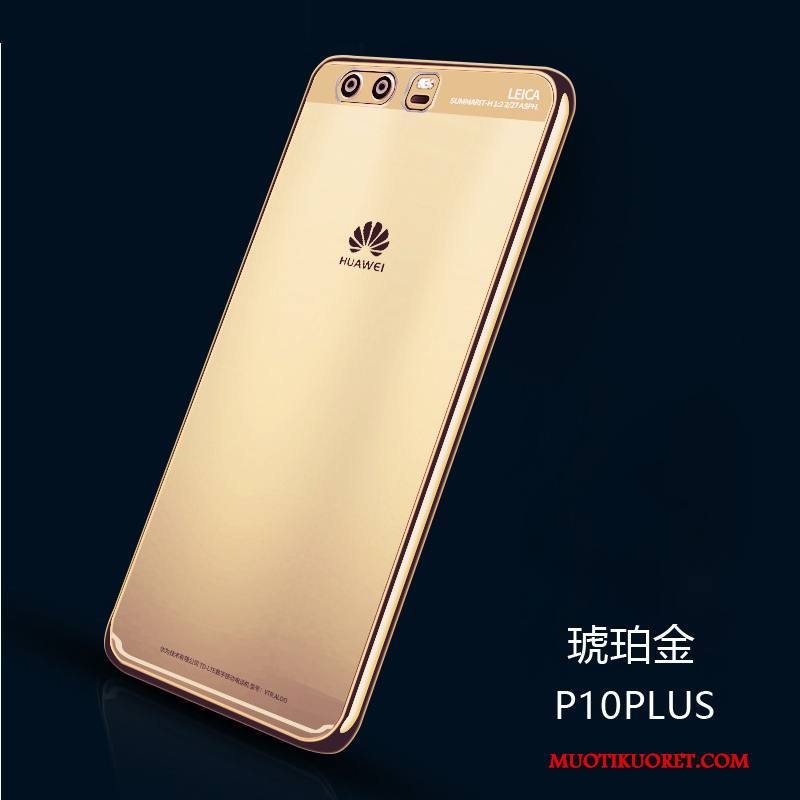 Huawei P10 Plus Kuori Luova Ohut Vihreä Trendi Silikoni Läpinäkyvä Pehmeä Neste