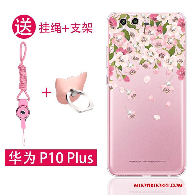 Huawei P10 Plus Kuori Murtumaton Silikoni Jauhe Trendi Läpinäkyvä All Inclusive Puhelimen Kuoret