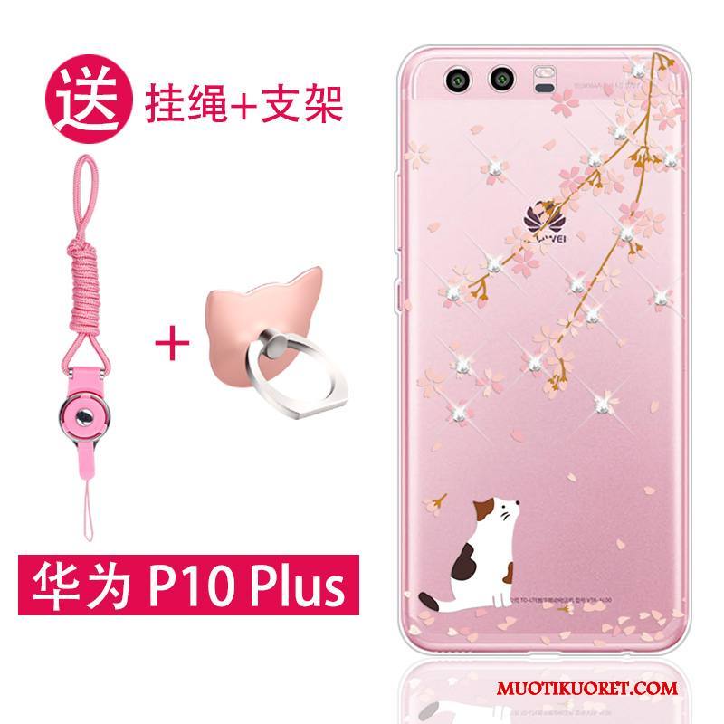 Huawei P10 Plus Kuori Murtumaton Silikoni Jauhe Trendi Läpinäkyvä All Inclusive Puhelimen Kuoret