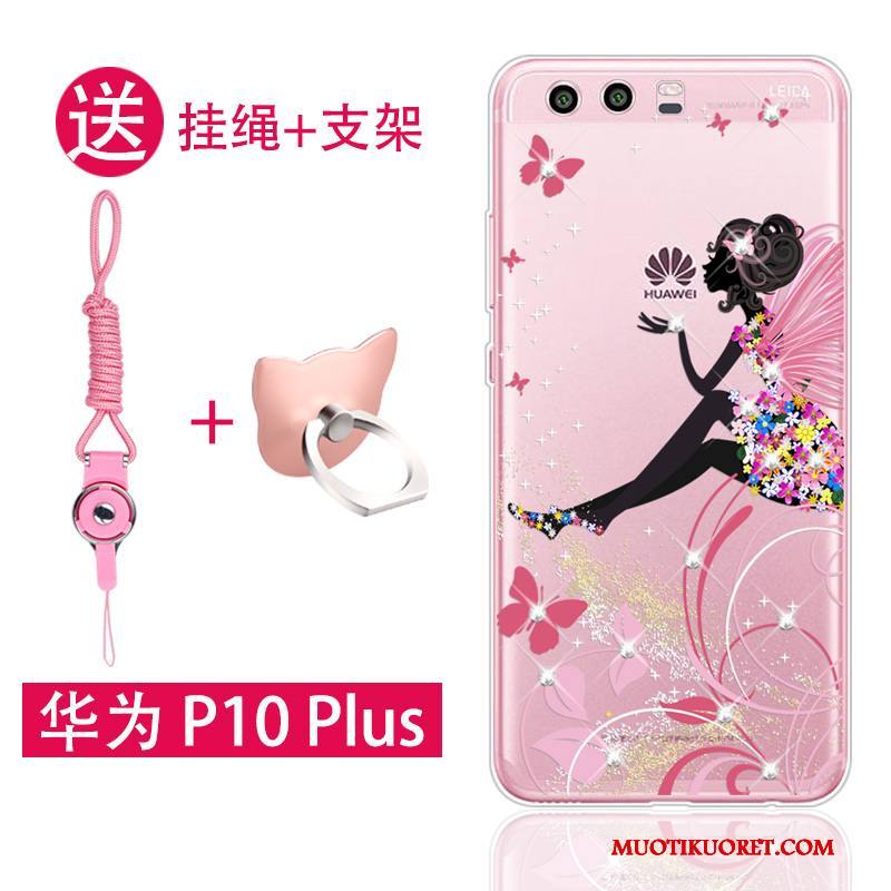 Huawei P10 Plus Kuori Murtumaton Silikoni Jauhe Trendi Läpinäkyvä All Inclusive Puhelimen Kuoret
