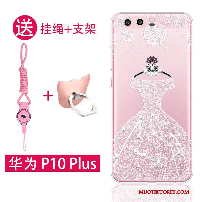 Huawei P10 Plus Kuori Murtumaton Silikoni Jauhe Trendi Läpinäkyvä All Inclusive Puhelimen Kuoret