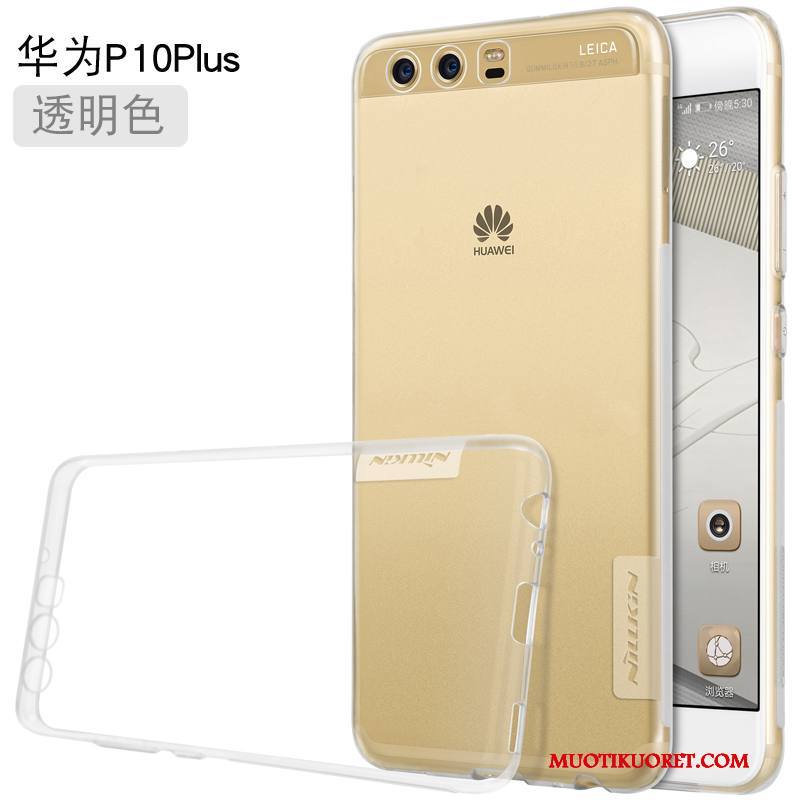 Huawei P10 Plus Kuori Puhelimen Kuoret Kulta Suojaus Murtumaton Kotelo Harmaa Läpinäkyvä